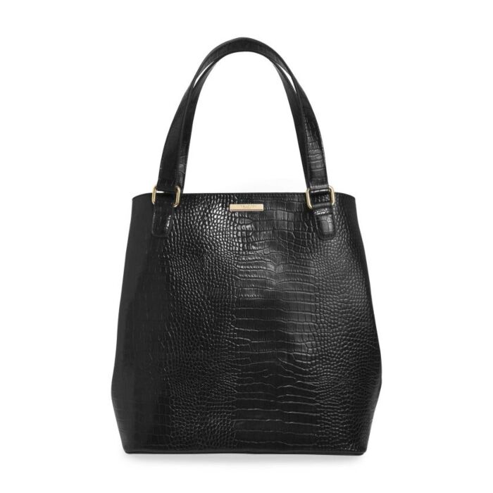 Katie Loxton Celine Croc Day Bag | Black-7